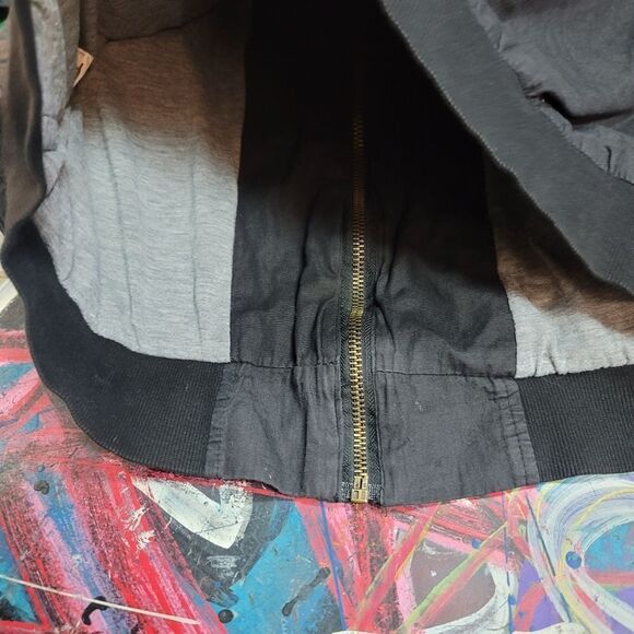 Gramercy black utility bomber jacket, size XL, zip-up, multiple pockets, light - Picture 8 of 9